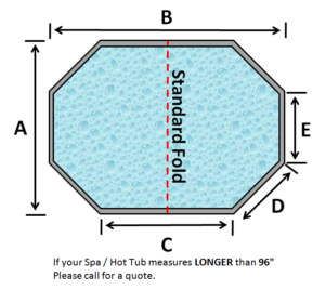 Custom Stretched Octagon Replacement Spa Cover