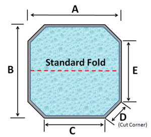 Custom Square Spa Cover – 4 Cut Corners