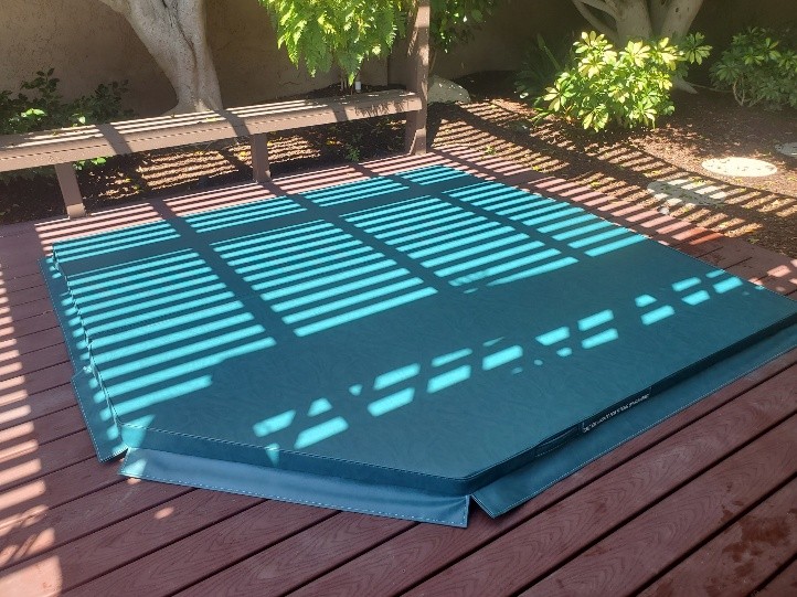 In-ground, Heavy-Duty Square spa cover with 1) Cut-corner